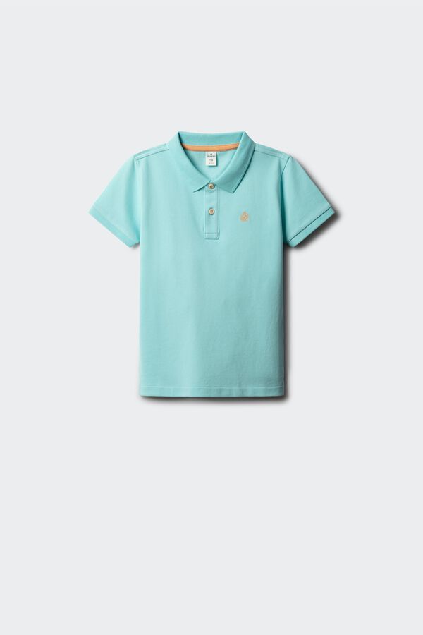 Springfield Kids Polo b&aacute;sico para menino azul
