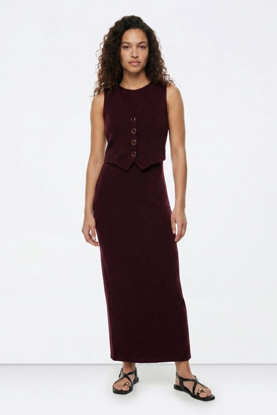 Vestido largo ajustado