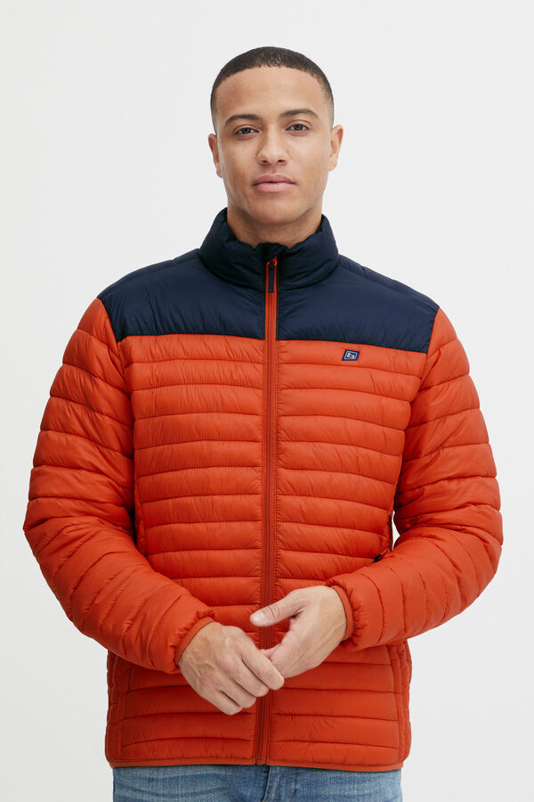Blend Chaqueta Acolchada Bicolor naranja