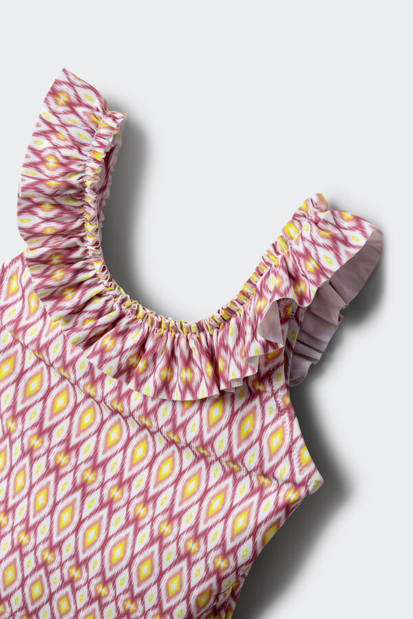 Springfield Kids Ikat girl's swimwear beige