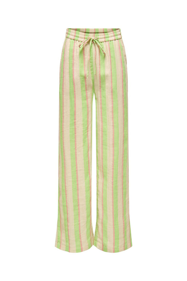 Springfield Wide-fit long trousers green