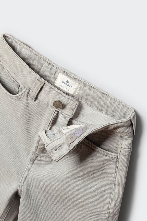 Springfield Kids Bermuda straight denim ni&ntilde;o gris