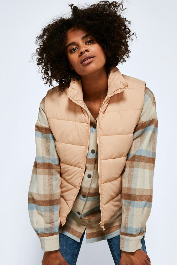 Springfield Short quilted gilet smeđa