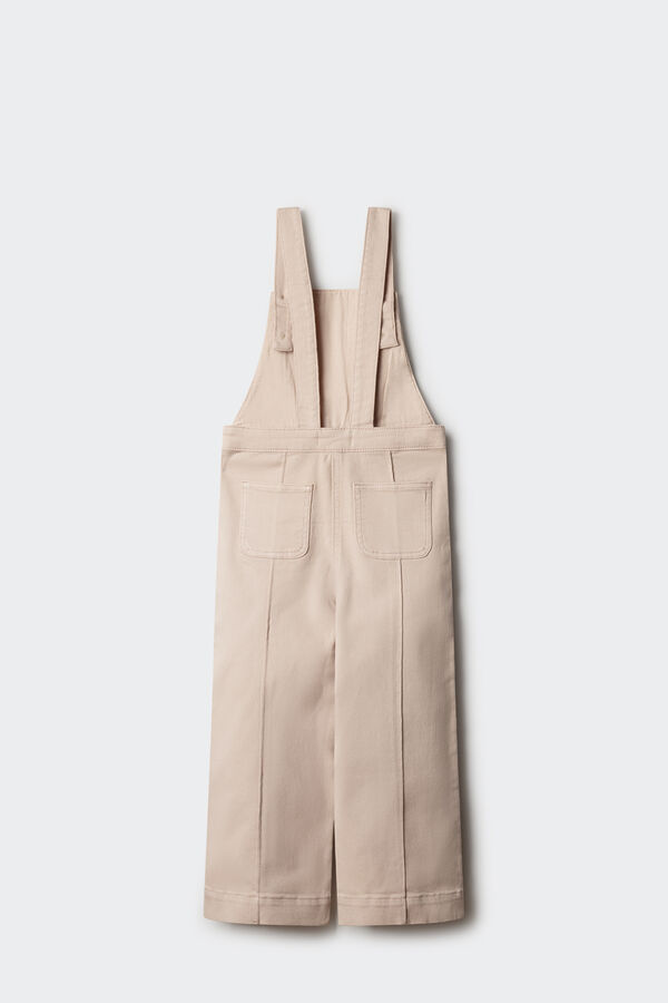 Springfield Kids Jardineiras compridas com bolsos para meninas rosa