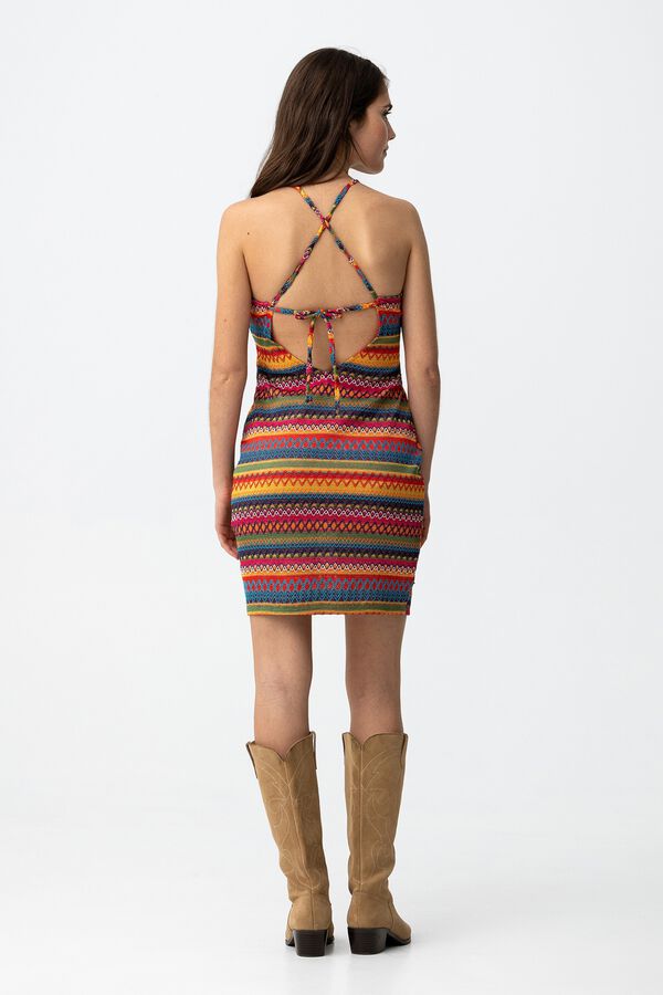 Tiffosi Young Vestido ajustado estampado colorido printed