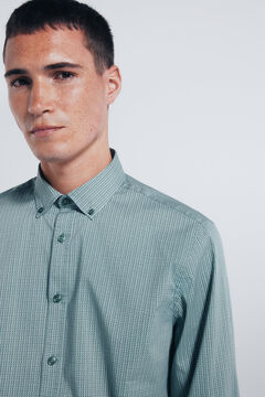 Springfield Micro print poplin shirt
