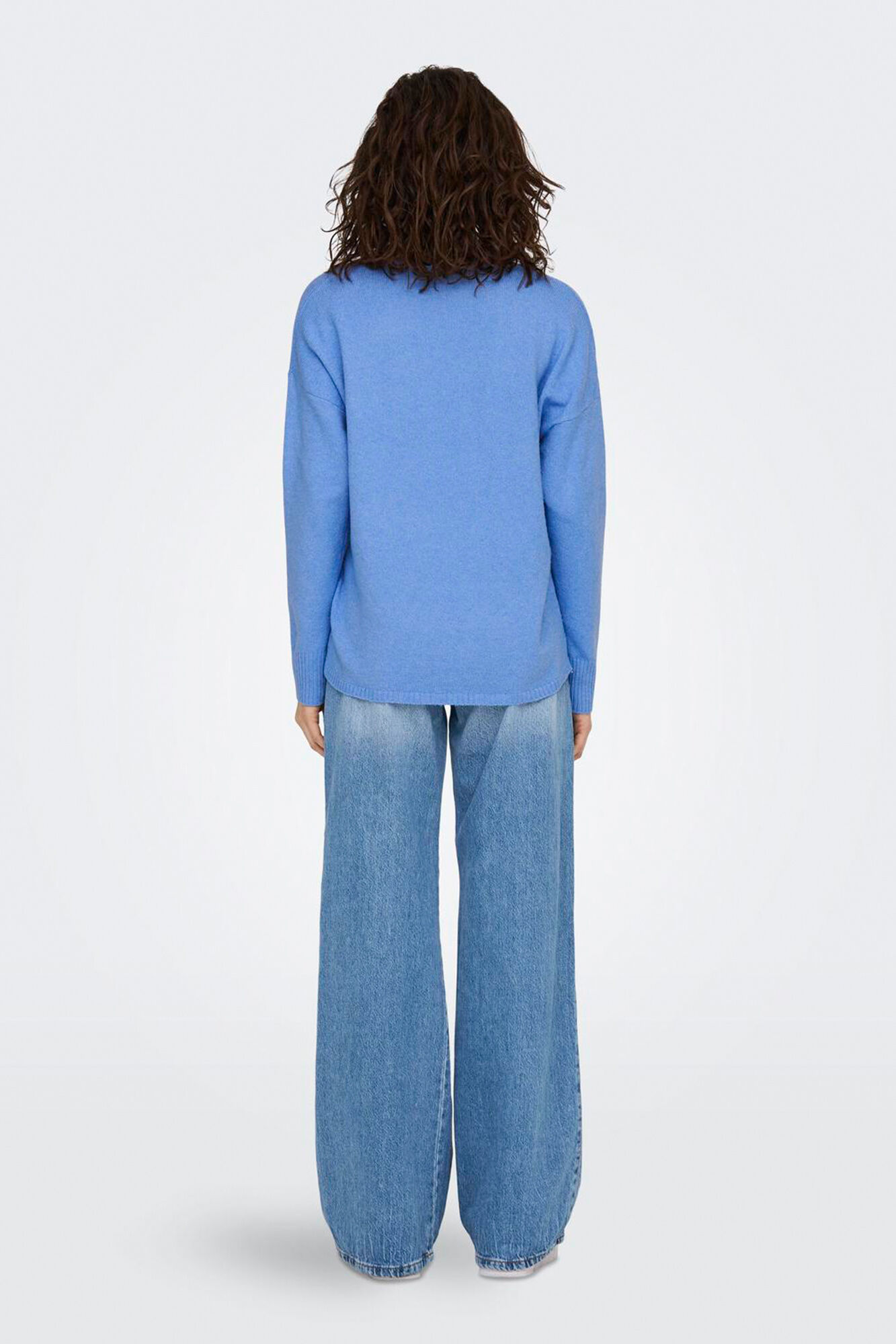 Only einfarbig Oversize-Pullover