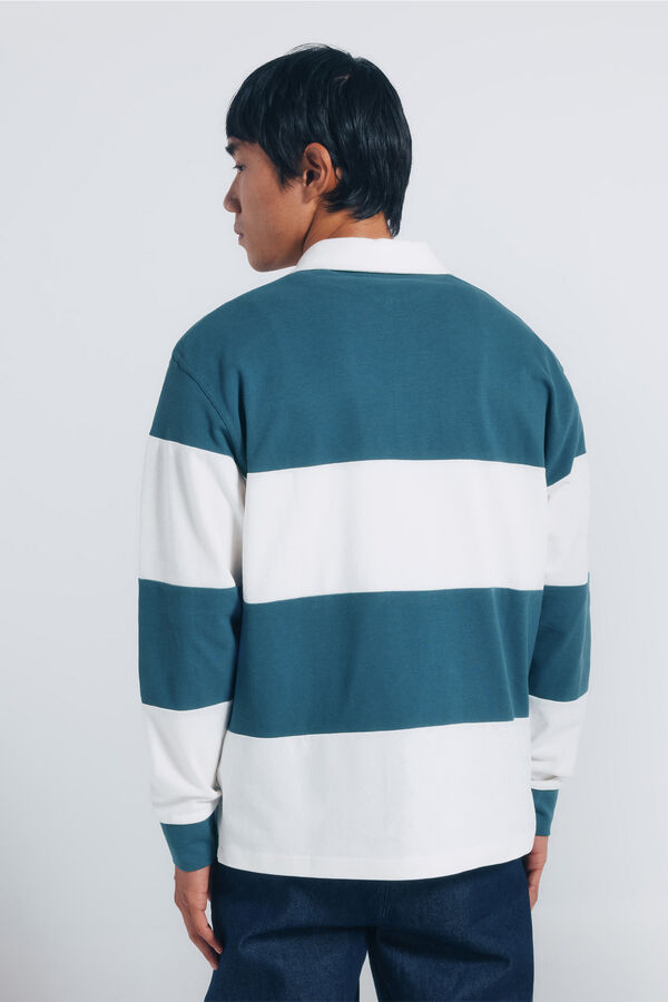 Springfield Long-sleeved rugby shirt blue
