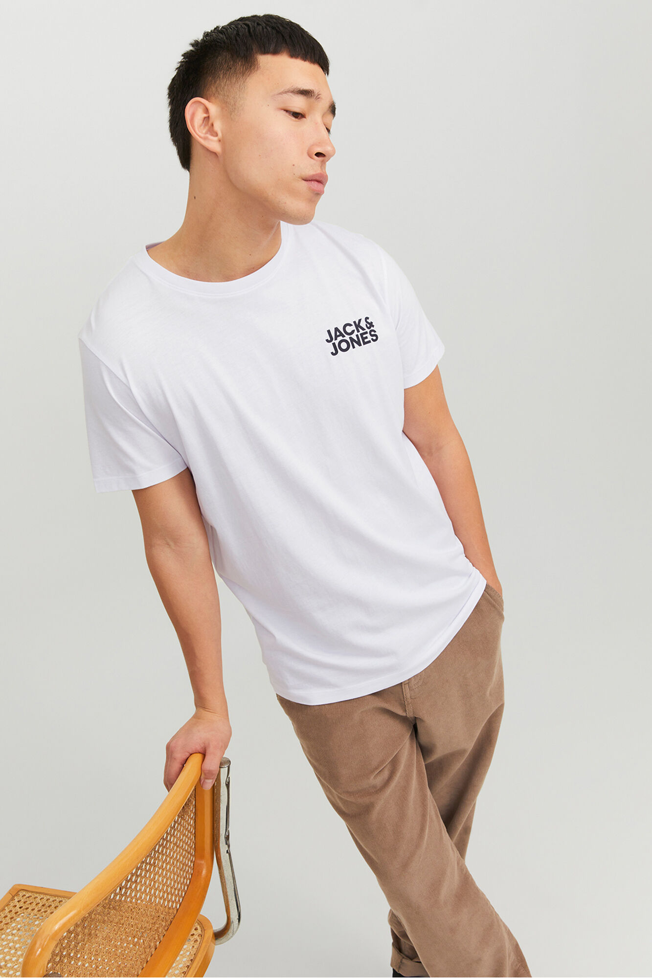 Jack & Jones Camiseta regular fit logo peque&ntilde;o