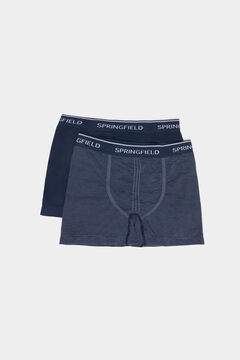 Springfield Pack 2 boxers con costuras azul oscuro