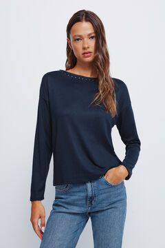 Springfield Studded boat neck T-shirt