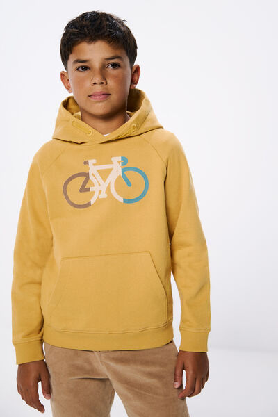 Springfield Sweatshirt com capuz bicicleta menino golden