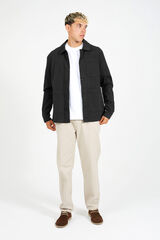 Brave Soul Sobrecamisa con botones negro