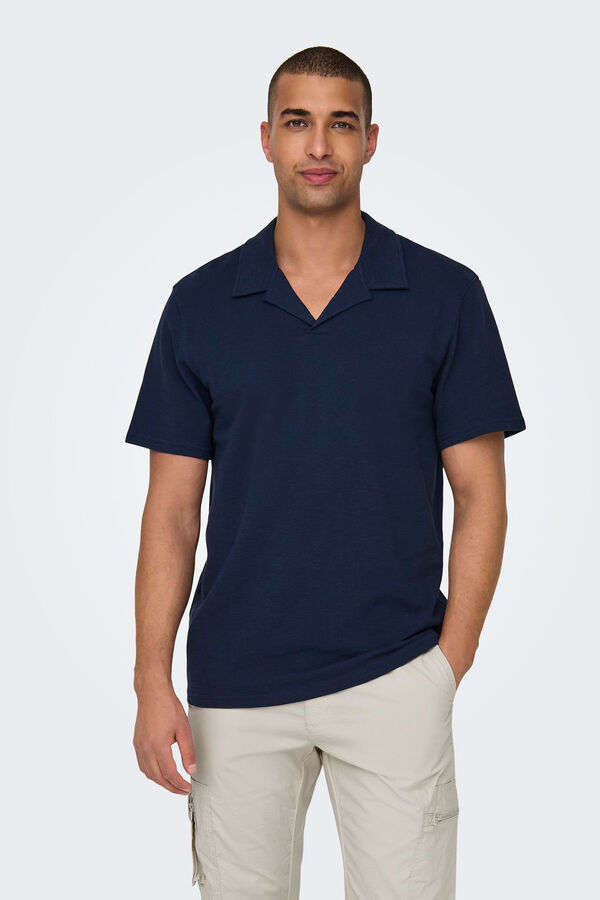 Springfield Cotton polo shirt navy