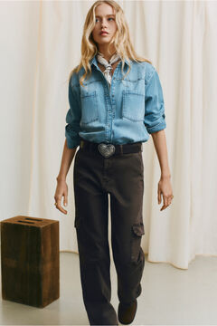 Springfield Cotton cargo trousers