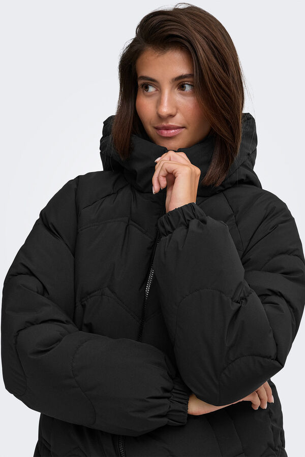 JDY Puffer coat black
