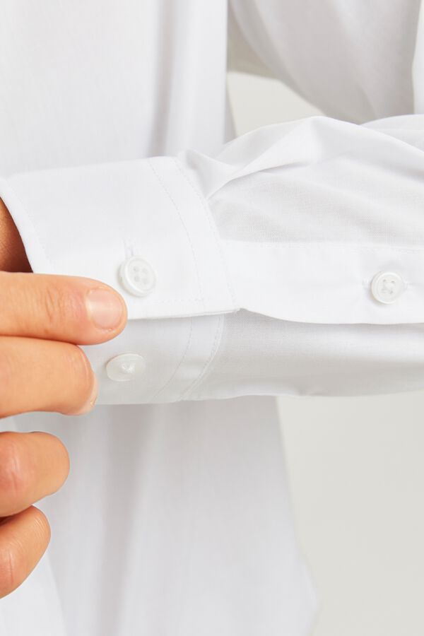 JJ REBEL Serge slim fit shirt white