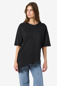 Noisy May Oversize-T-Shirt mit Spitze