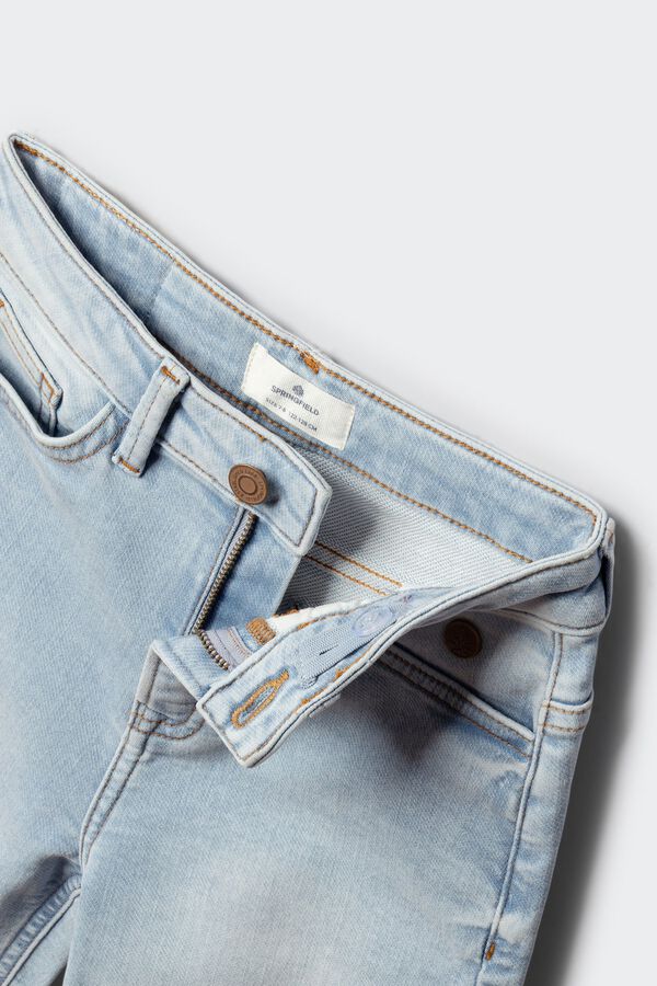 Springfield Kids Bermuda vaquera slim knit ni&ntilde;o azul