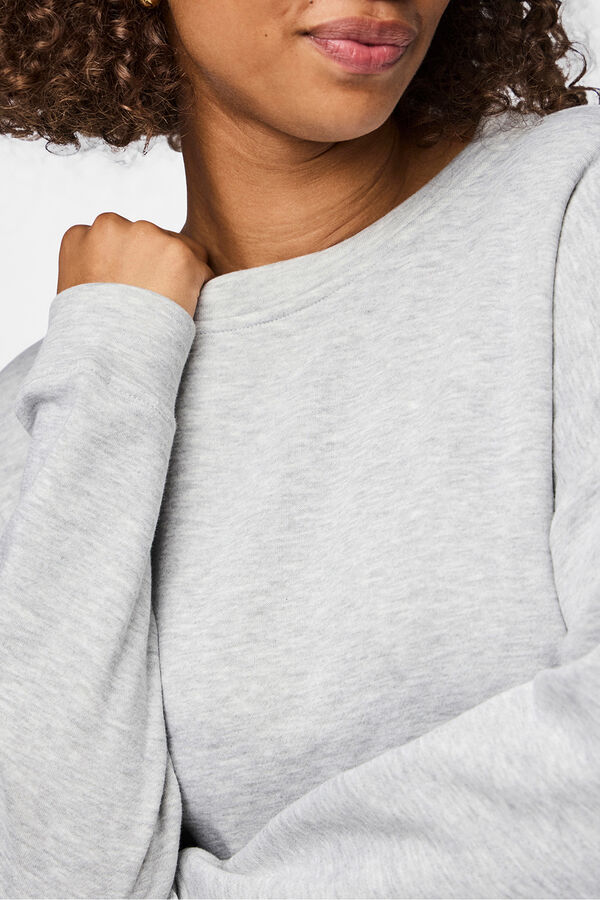 Pieces Essential sweatshirt grey