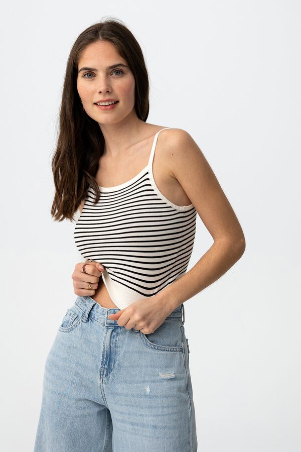 Tiffosi Young C&aacute;rdigan slim rayas white