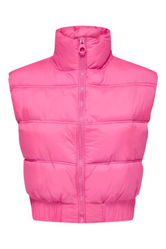 Springfield Short quilted gilet purple