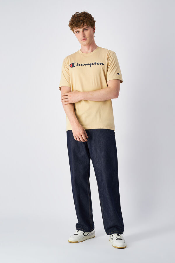 Champion Camiseta de algod&oacute;n hombre beige