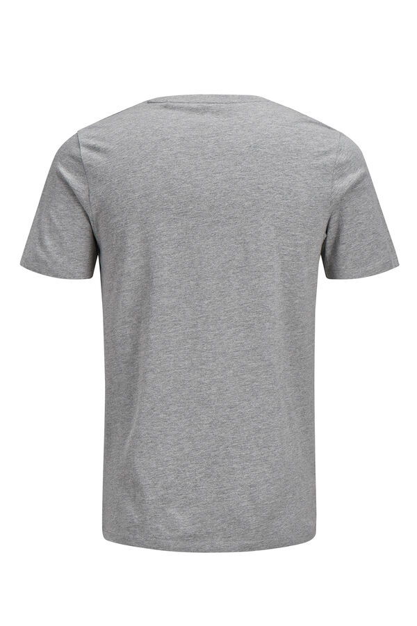 Jack & Jones Camiseta manga corta logo gris