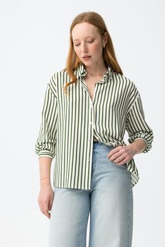 Tiffosi Camisa relaxed manga larga cruda