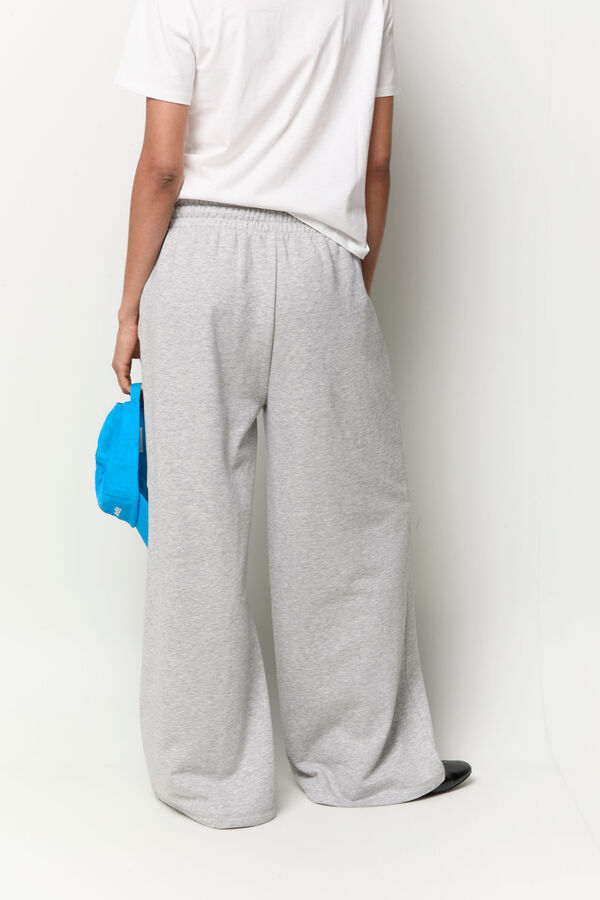 Balmohk Pantal&oacute;n jogger wide leg gris