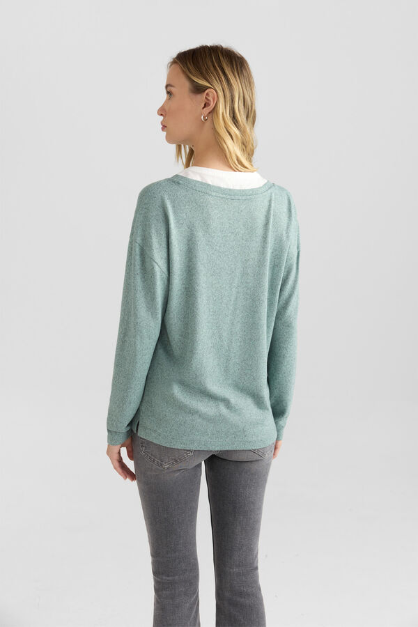 Springfield Two-fabric jumper green