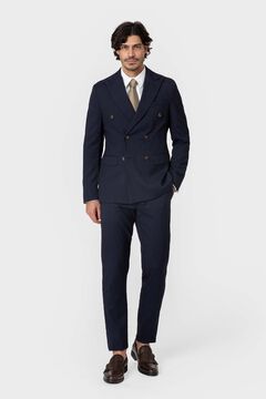 Celopman Chaqueta de traje cruzada ojo de perdiz