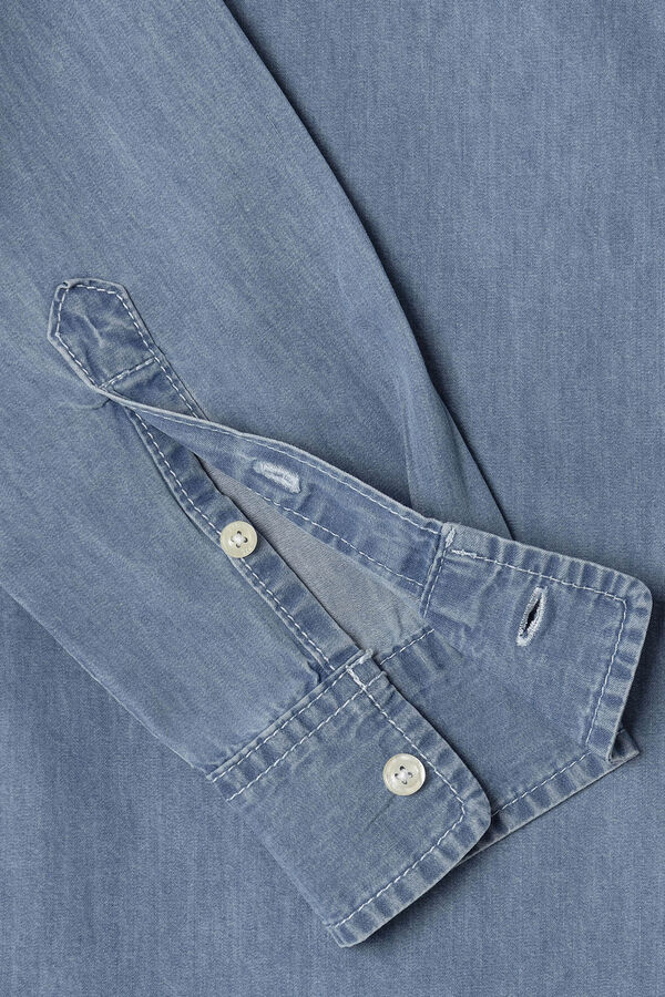 Pepe Jeans Classic fitted shirt blue