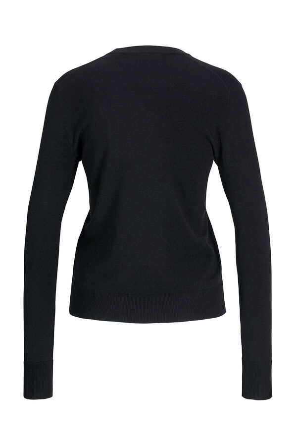 Jack & Jones Su&eacute;ter de malha slim fit preto