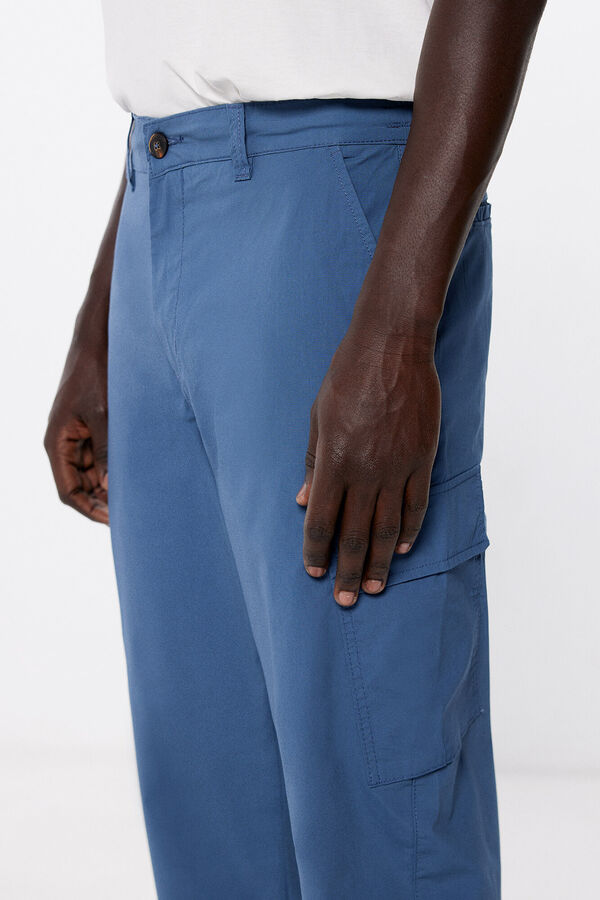 Springfield Lightweight cargo trousers blue