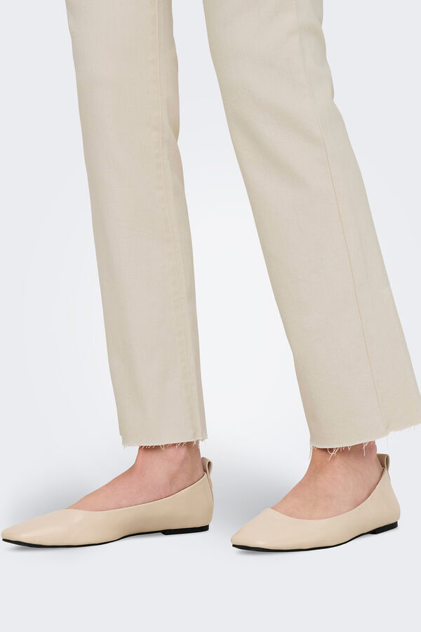 Only Flared crop jeans pink