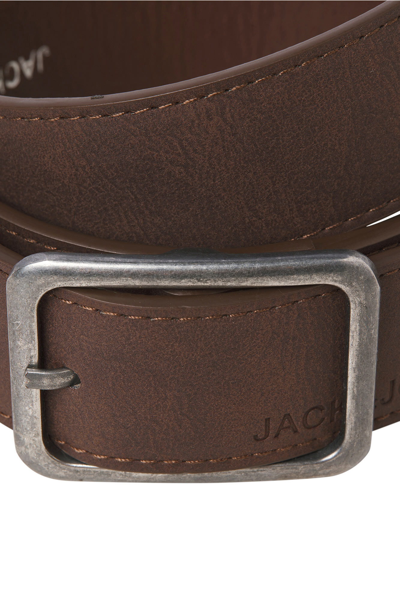 Jack & Jones Cintur&oacute;n hebilla piel sint&eacute;tica