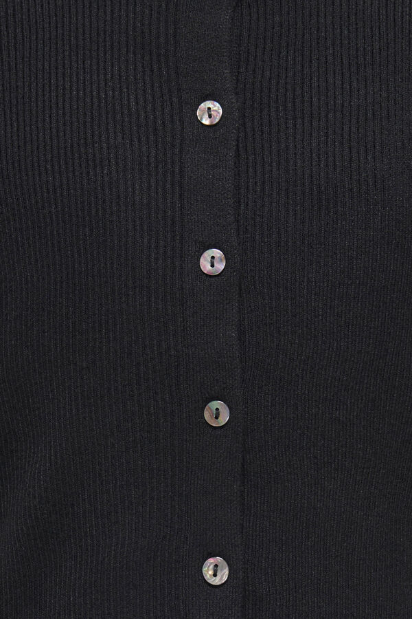 Only Girls Soft round neck cardigan noir