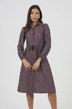 Brave Soul Vestido camisa estampado