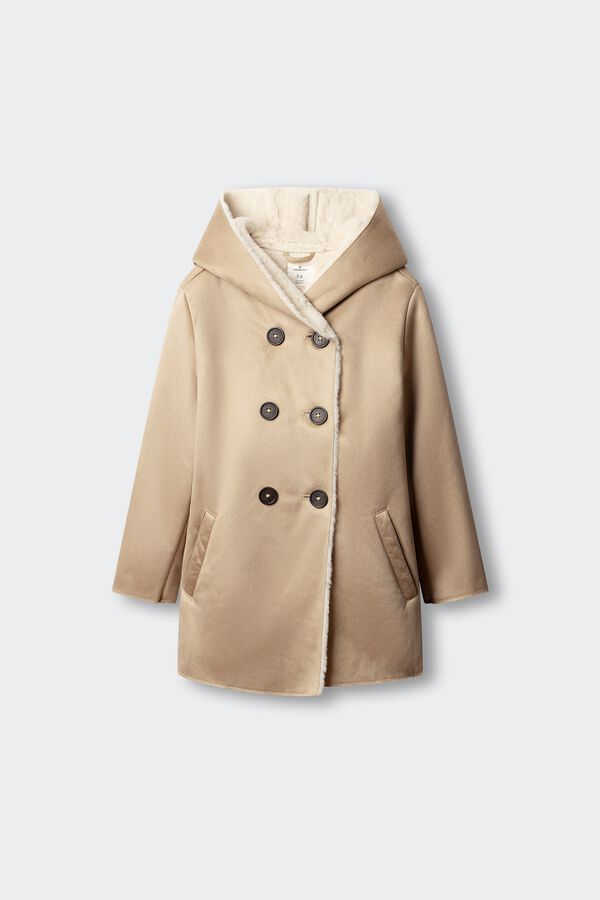 Springfield Kids Abrigo doble faz botones ni&ntilde;a beige