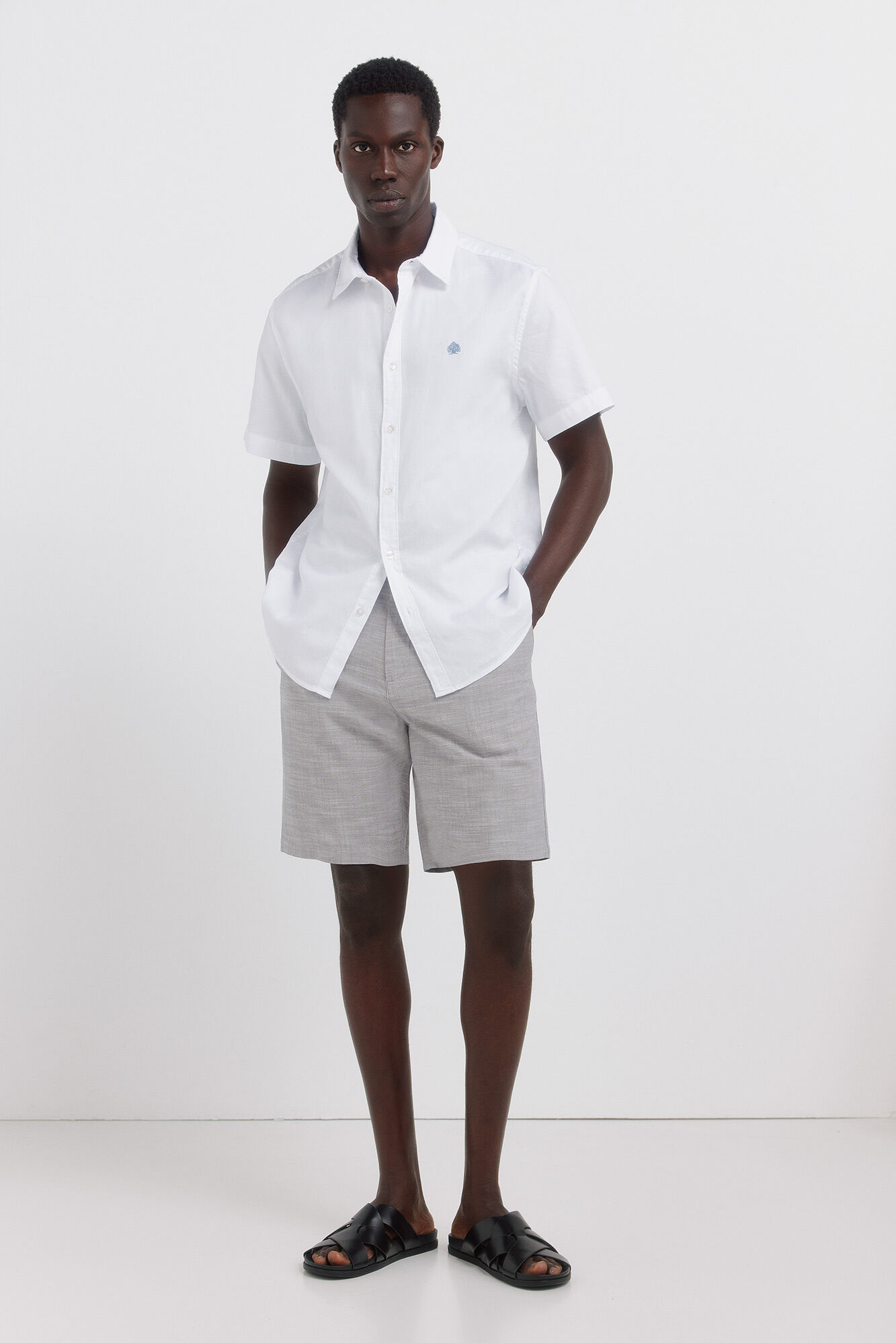 Springfield Bermude chambray comfort slim fit