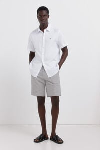 Springfield Chambray comfort slim fit Bermuda shorts