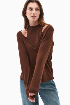 Oxxo Top manga larfa efecto layering
