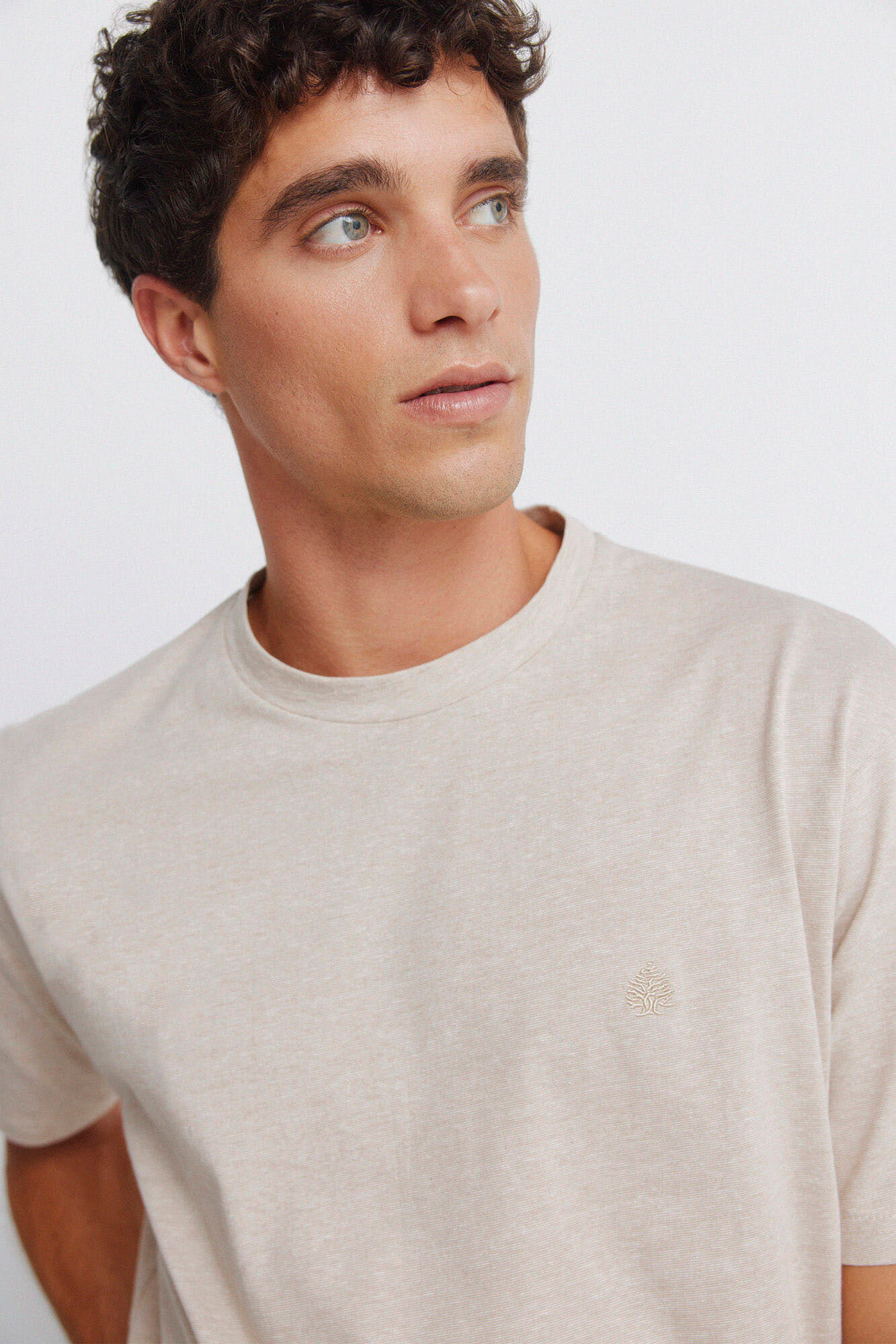 Springfield Basic micro-striped T-shirt