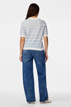 Pieces Fine knit short sleeve jumper