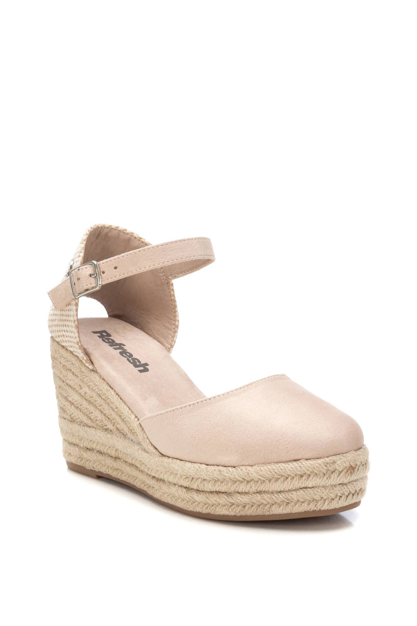 Refresh alpargatas de camur&ccedil;a com salto plataforma