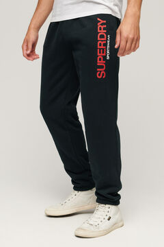 Springfield Tapered-Jogginghose mit Sportswear-Logo marino