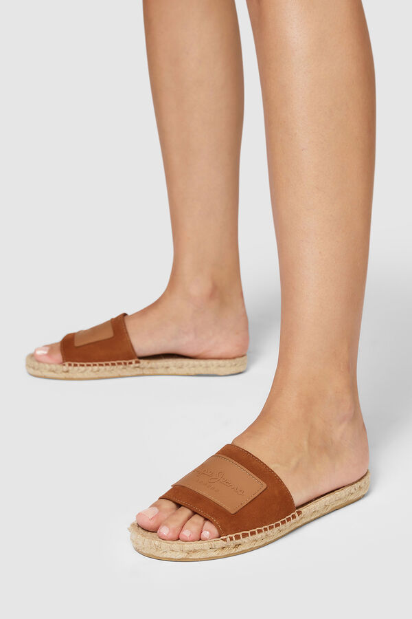 Springfield Suede flat sandals | Pepe Jeans stone