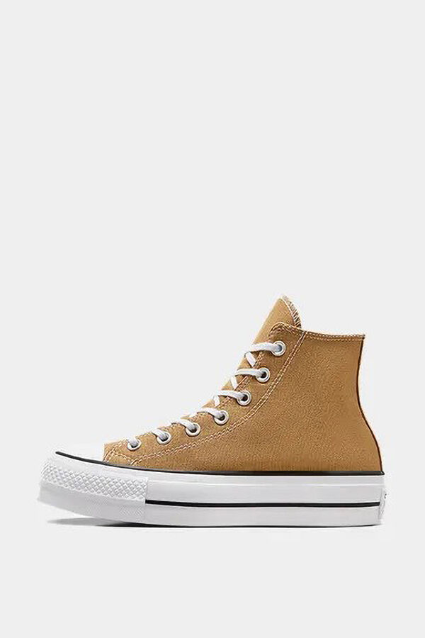Converse Chuck Taylor ankle patch and All Star beige