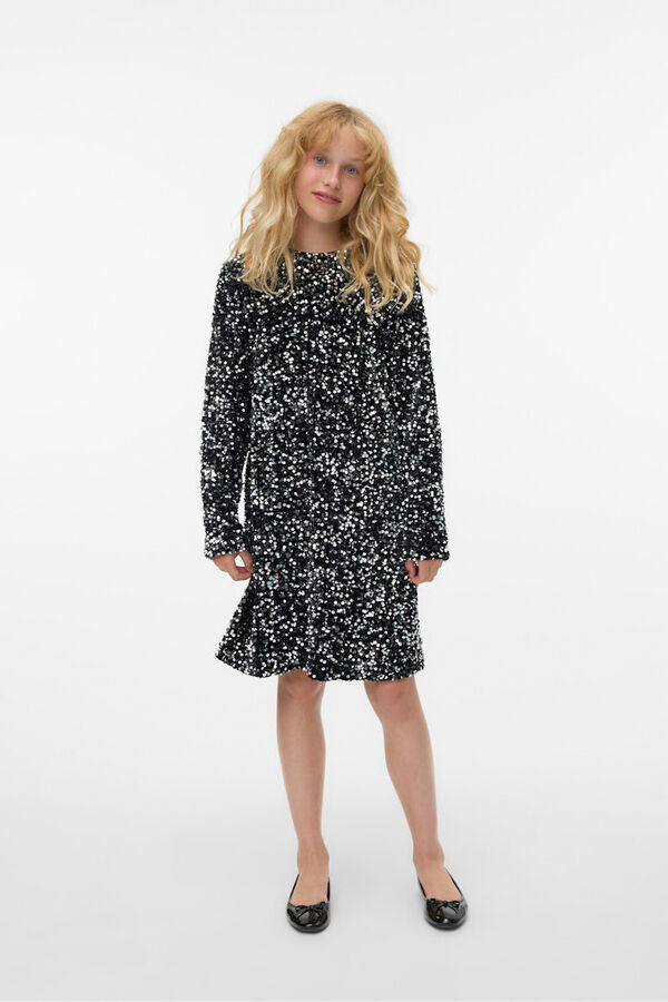 Vero Moda Girl Short sequinned dress  noir